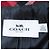 COACH Check Pattern Metal Logo Double Breasted Coat Red - view 9