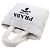 Borsa Tote in spugna Prada con logo Triangle Nero Bianco - vista 4