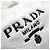 Borsa Tote in spugna Prada con logo Triangle Nero Bianco - vista 9