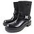 Prada Re-Nylon Lederstiefel Schwarz