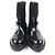 Prada Re-Nylon Lederstiefel Schwarz - Ansicht 3