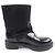 Prada Re-Nylon Lederstiefel Schwarz - Ansicht 5