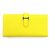 Hermès Cartera Hermes Beansufla en piel Epsom Amarillo