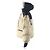 Chaqueta 2way en lona GG Down Gucci Beige - vista 3