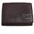 Fendi FF Logo Kalbsleder Tri-Fold Wallet Braun