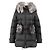 Prada Fox Fur Down Jacket Black