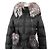 Prada Fox Fur Down Jacket Black - view 2
