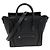 Céline Borsa 2way Celine Luggage Nano Shopper in pelle di vitello martellata Nero
