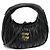 Borsa 2way Wander in pelle di pecora matelassé Miu Miu Nero