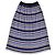 Gonna plissettata midi a righe multicolore Gerard Darel Bianco Blu