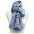 Stola Louis Vuitton in misto lana e seta azzurro chiaro Blu chiaro - vista 3