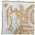 Foulard Carré 45 Della Cavalleria Hermès Bianco Arancione - vista 3