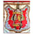 Hermès Bride de Cour Seidentuch Carré Françoise de La Perrière Weiß Rot Blau Golden Creme Koralle Hellblau  - Ansicht 5