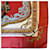 Hermès Bride de Cour Seidentuch Carré Françoise de La Perrière Weiß Rot Blau Golden Creme Koralle Hellblau  - Ansicht 6