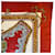 Hermès Bride de Cour Seidentuch Carré Françoise de La Perrière Weiß Rot Blau Golden Creme Koralle Hellblau  - Ansicht 9