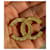 Spilla Chanel CC in Oro con Cristalli D'oro - vista 3