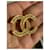 Spilla Chanel CC in Oro con Cristalli D'oro - vista 4