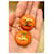 Orecchini Chanel CC Logo Arancione D'oro Corallo - vista 11