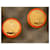 Orecchini Chanel CC Logo Arancione D'oro Corallo - vista 7