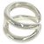 Hermès Hermes Osmos GM Band Ring Silvery - view 4