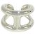 Hermès HERMES Osmos GM Sterling Silver 925 Band Ring Silvery