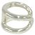 Hermès HERMES Osmos GM Sterling Silver 925 Band Ring Silvery - view 4