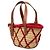 LOEWE Beige Small Raffia Basket Tote mit Tierbestickung - Ansicht 2
