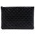 Clutch Chanel Black Large Quilted Caviar O Case Nero
