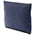 Clutch Chanel Blue Large Quilted Lambskin Boy O Case Blu navy - vista 2