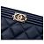 Clutch Chanel Blue Large Quilted Lambskin Boy O Case Blu navy - vista 5