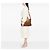 Borsa Givenchy in pelle marrone con logo 4G - vista 7