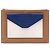 Céline Clutch a bustina con zip in pelle tricolore marrone Celine