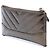 Pochette con zip Gabrielle in pelle di vitello invecchiata metallizzata con chevron marrone Chanel - vista 2