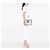 Pochette Fendi White Joshua Vides Leather FF Logo Blanc - vue 6