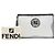 Pochette Fendi White Joshua Vides Leather FF Logo Blanc - vue 7