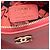 Chanel Pouch con zip O Case in pelle di capra Camelia rosa Mini CC - vista 5