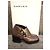 Carven Bottines en Cuir Verni Marron à Boucles - vue 8