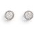 Autre Marque NUOVI ORECCHINI A STUD CON DIAMANTE SOLITARIO 1.7CT ORO BIANCO 18K Argento