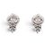 Autre Marque NUOVI ORECCHINI A STUD CON DIAMANTE SOLITARIO 1.7CT ORO BIANCO 18K Argento - vista 2