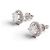 Autre Marque NUOVI ORECCHINI A STUD CON DIAMANTE SOLITARIO 1.7CT ORO BIANCO 18K Argento - vista 3