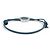Bulgari BRACCIALE BVLGARI BVLGARI ARGENTO MASSICCIO 925 SU CORDOLE BLU SILVER BANGLE - vista 3