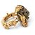 NEUER CHANEL LÖWENKOPF RING PARIS VENISE KOLLEKTION GRÖSSE 55 PERLE VERGOLDETES METALL RING - Ansicht 4