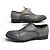 SCARPE SANTONI 13998 RICHELIEU 8 IT 43 FR PELLE PATINATA GRIGIA Grigio - vista 3