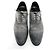 SCARPE SANTONI 13998 RICHELIEU 8 IT 43 FR PELLE PATINATA GRIGIA Grigio - vista 8