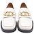 Mocassini Gucci Interlocking G in pelle bianca Bianco - vista 2