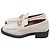 Mocassini Gucci Interlocking G in pelle bianca Bianco - vista 5