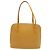 Borsa a tracolla Louis Vuitton Lussac in pelle marrone e gialla Giallo