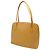 Borsa a tracolla Louis Vuitton Lussac in pelle marrone e gialla Giallo - vista 2