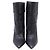 Stivaletti con tacco zeppo Niki 85 in pelle nera Saint Laurent Nero - vista 3