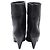 Stivaletti con tacco zeppo Niki 85 in pelle nera Saint Laurent Nero - vista 4